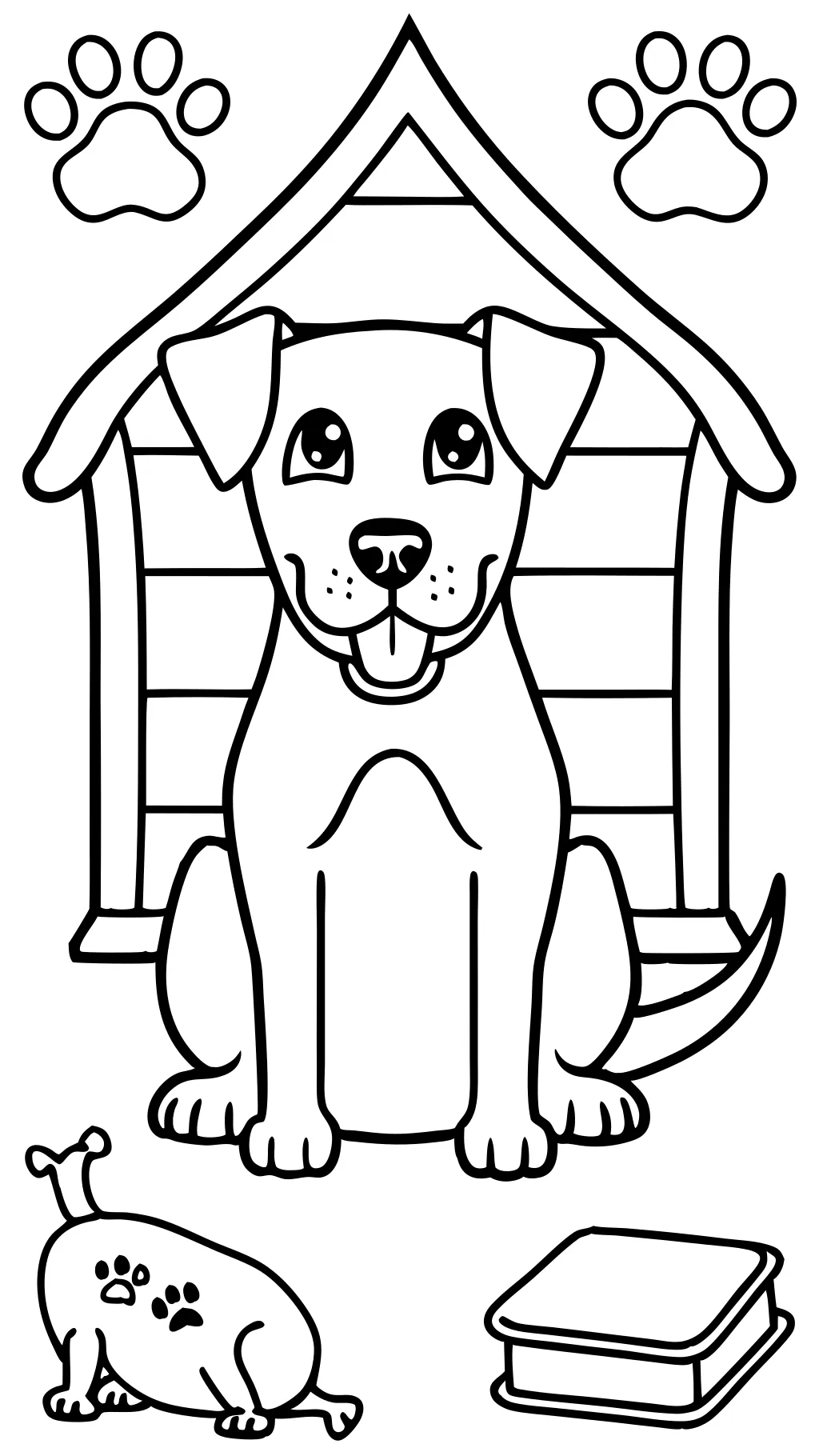 dog coloring page printable